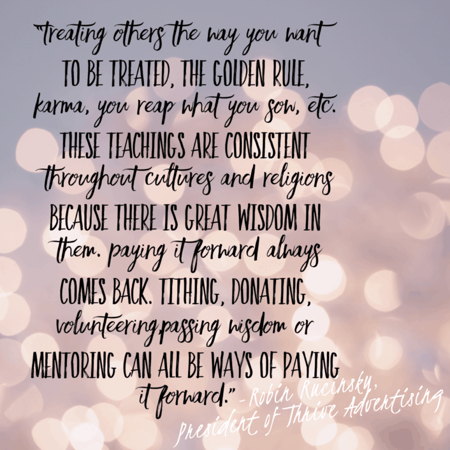 karma the golden rule treating others the way you want to be treated you reap what you sow tithing donating volunteering mentoring paying it forward