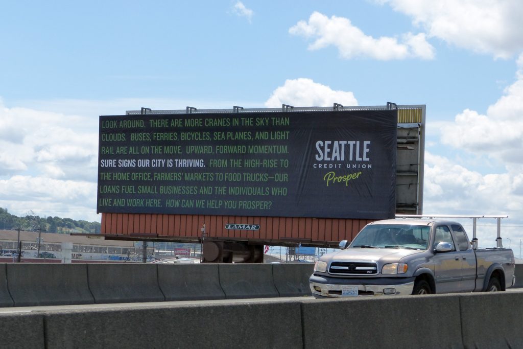 outdoor advertising billboard campaigns credit union